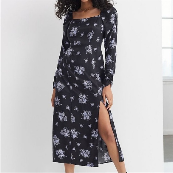 New Anthropologie Maeve Hedy Floral Midi Dress - Picture 5 of 6